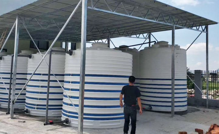 FH至尊塑业减水剂储存桶使用现场